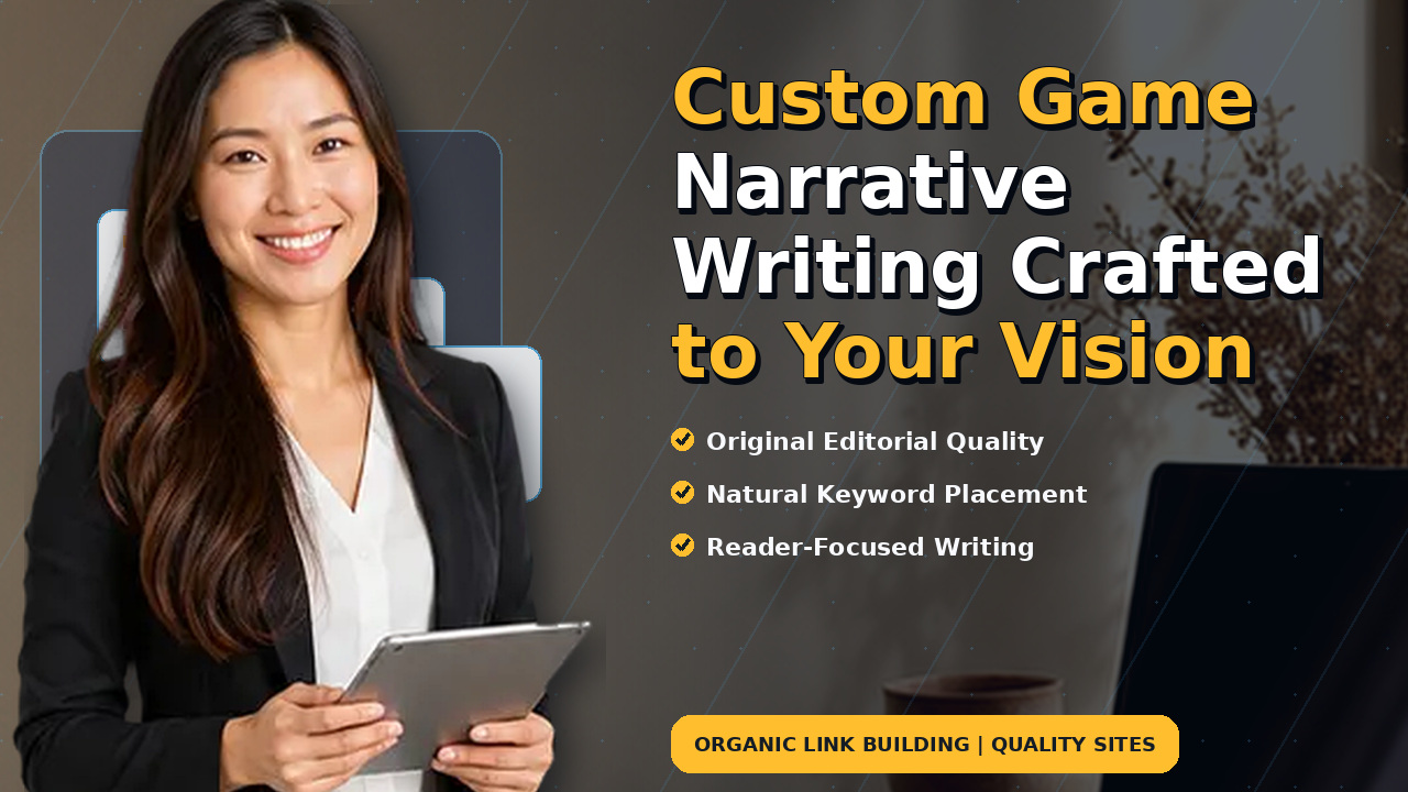 Custom Game Narrative Writing Crafted to Your Vision