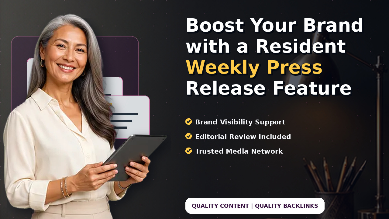 Boost Your Brand with a Resident Weekly Press Release Feature
