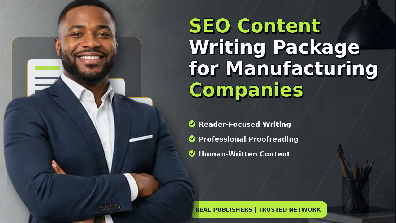 SEO Content Writing Package for Manufacturing Companies