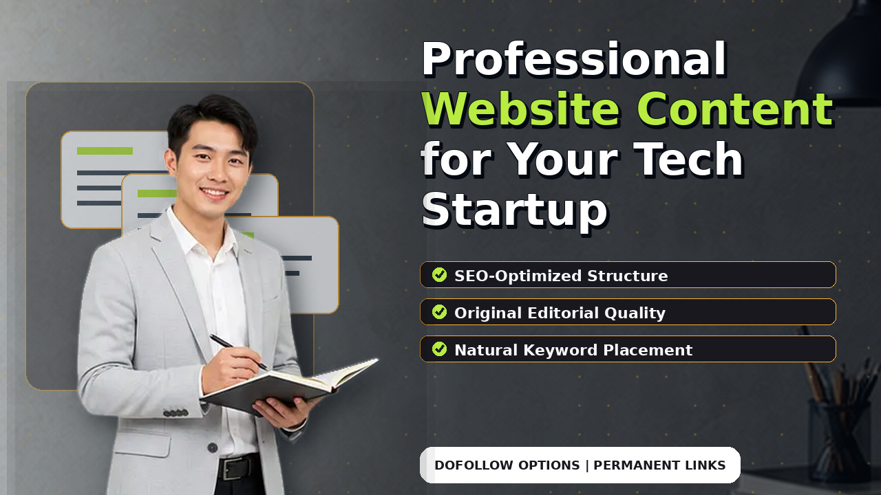 Professional Website Content for Your Tech Startup
