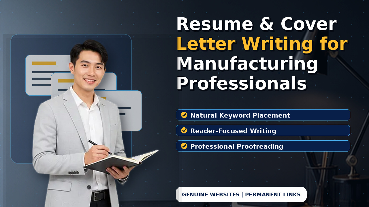Resume & Cover Letter Writing for Manufacturing Professionals