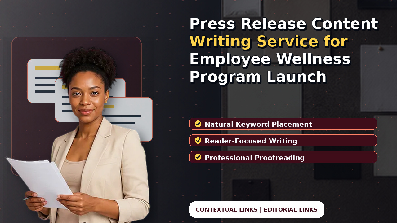 Press Release Content Writing Service for Employee Wellness Program Launch