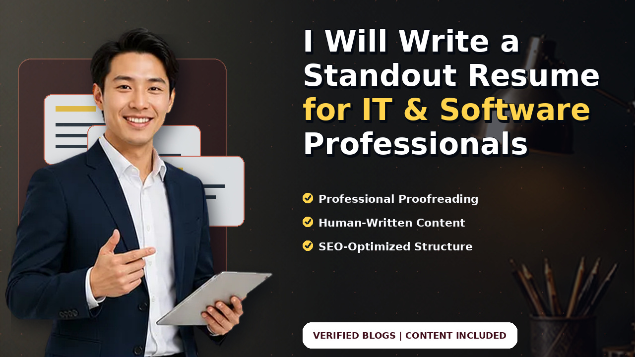 I Will Write a Standout Resume for IT & Software Professionals