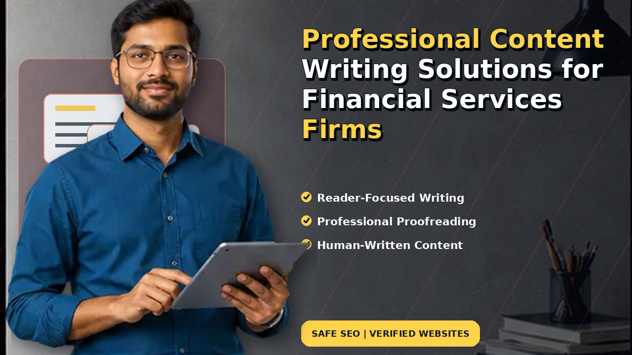 Professional Content Writing Solutions for Financial Services Firms