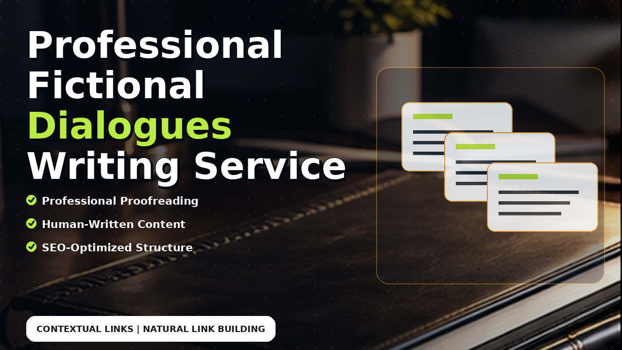 Professional Fictional Dialogues Writing Service