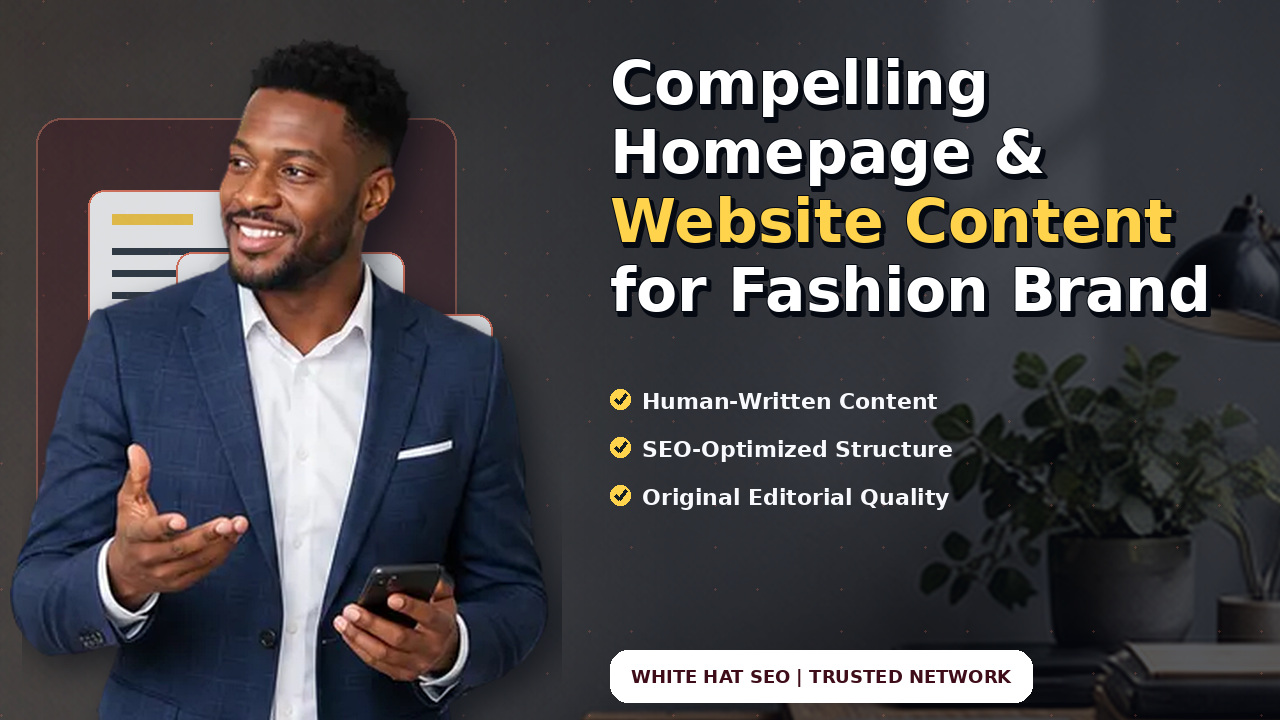 Compelling Homepage & Website Content for Fashion Brand