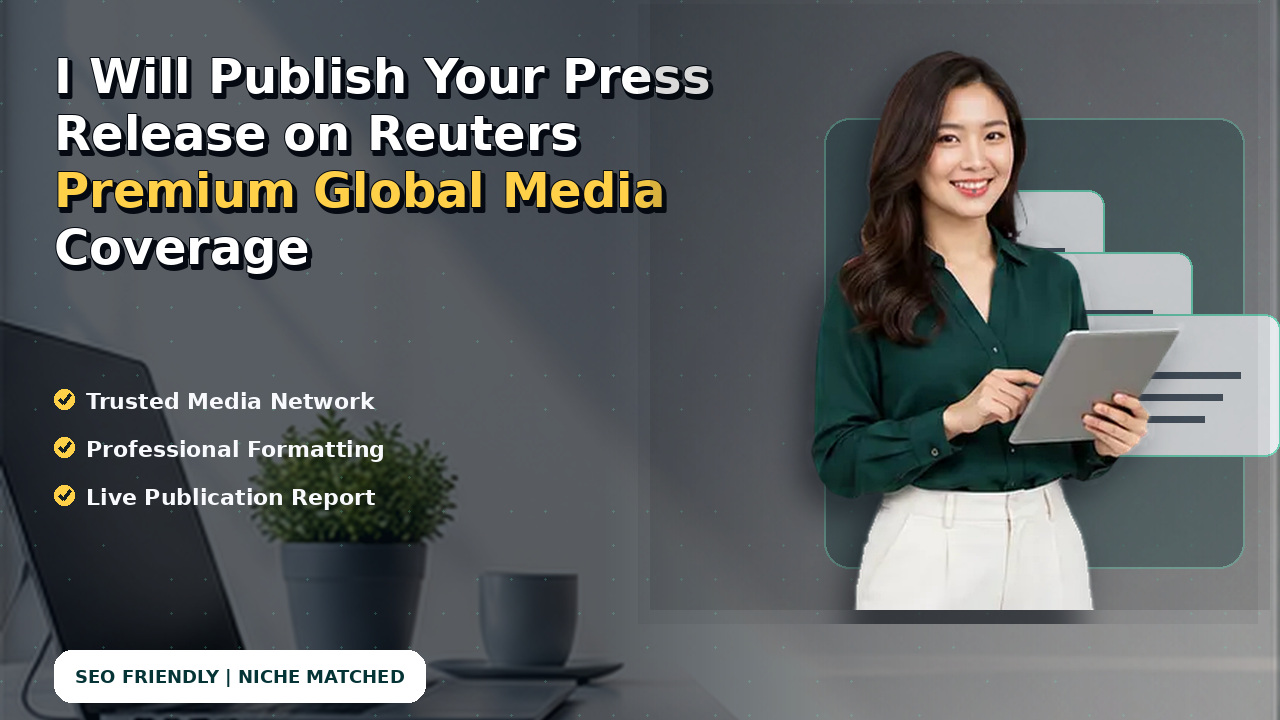 I Will Publish Your Press Release on Reuters Premium Global Media Coverage