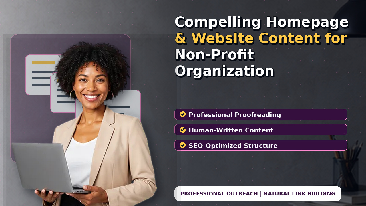 Compelling Homepage & Website Content for Non-Profit Organization
