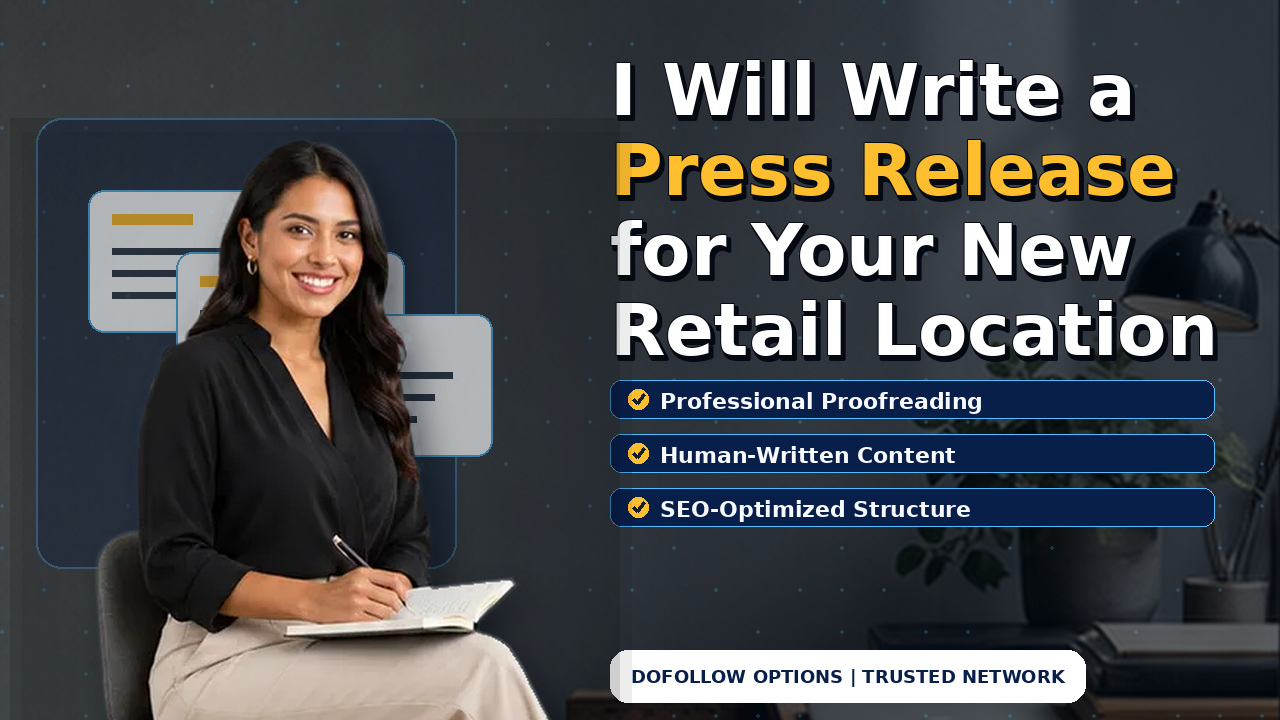 I Will Write a Press Release for Your New Retail Location