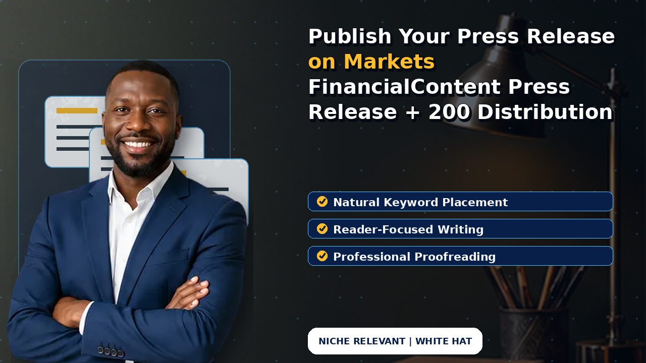 Publish Your Press Release on Markets FinancialContent Press Release + 200 Distribution
