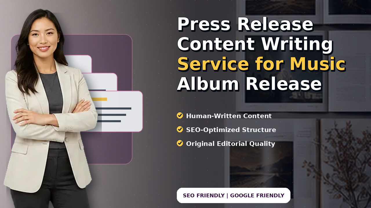 Press Release Content Writing Service for Music Album Release