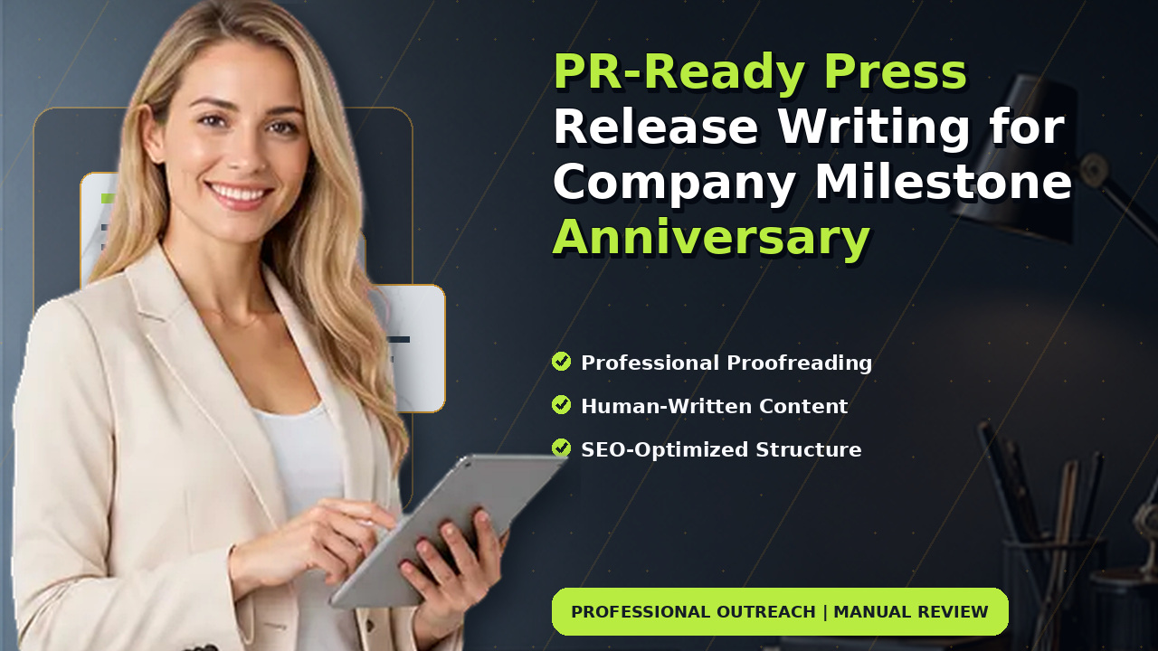 PR-Ready Press Release Writing for Company Milestone Anniversary