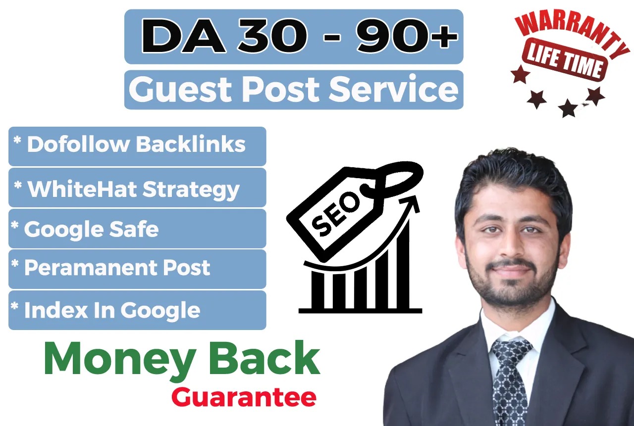 I will publish articles on 90 da dofollow guest post sites