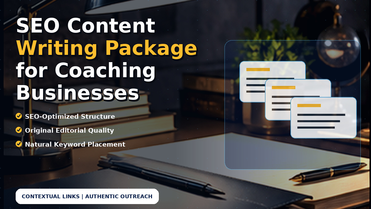 SEO Content Writing Package for Coaching Businesses