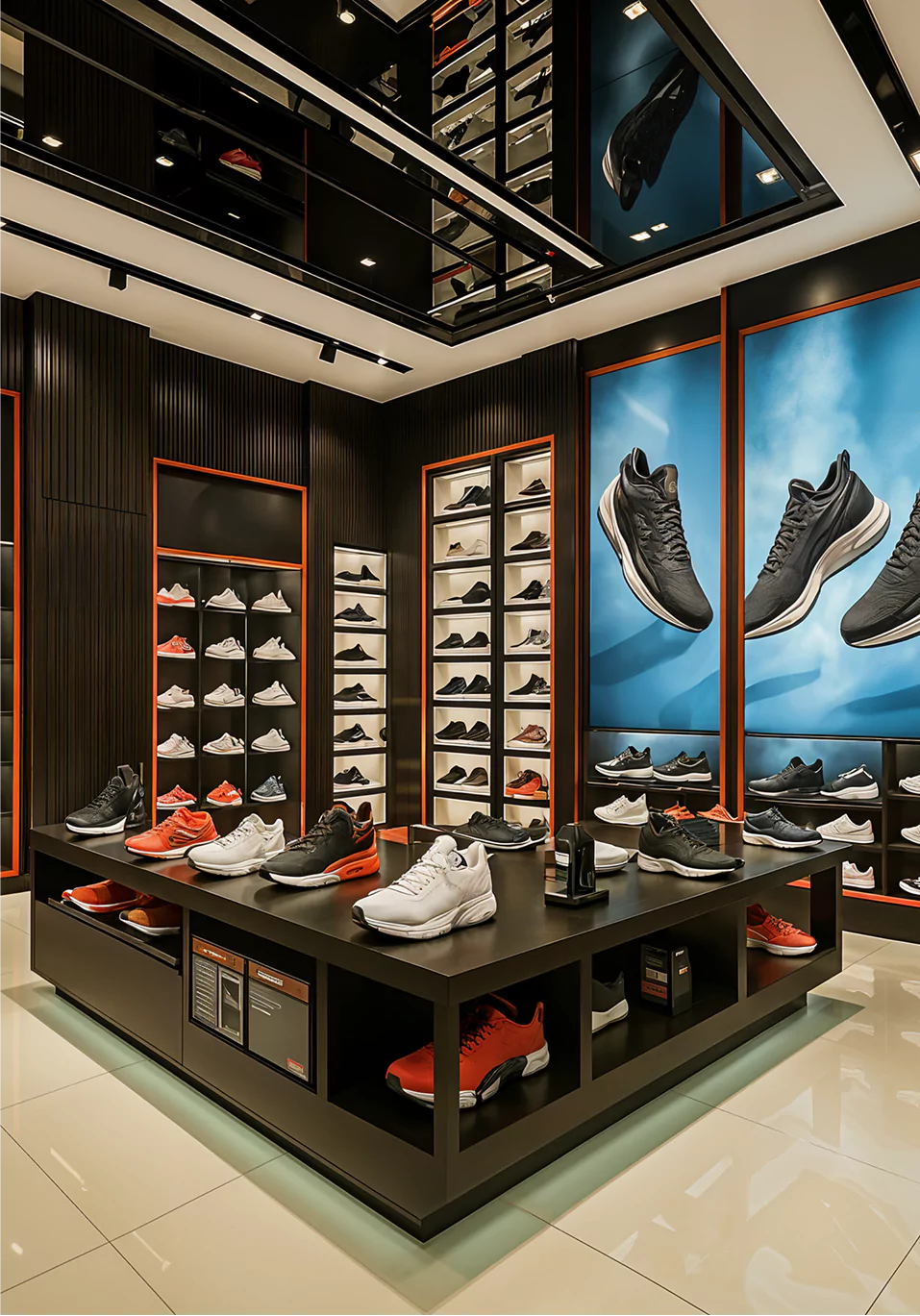 Modern Sports Shop Furniture Design Ideas & Trends