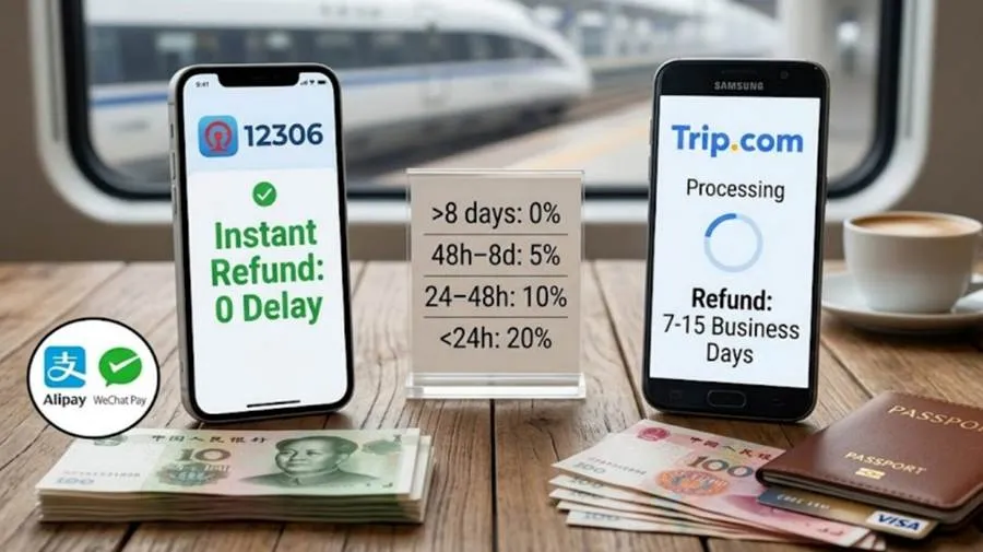12306 vs. Trip.com：A Head-to-Head Comparison of Refund Speed