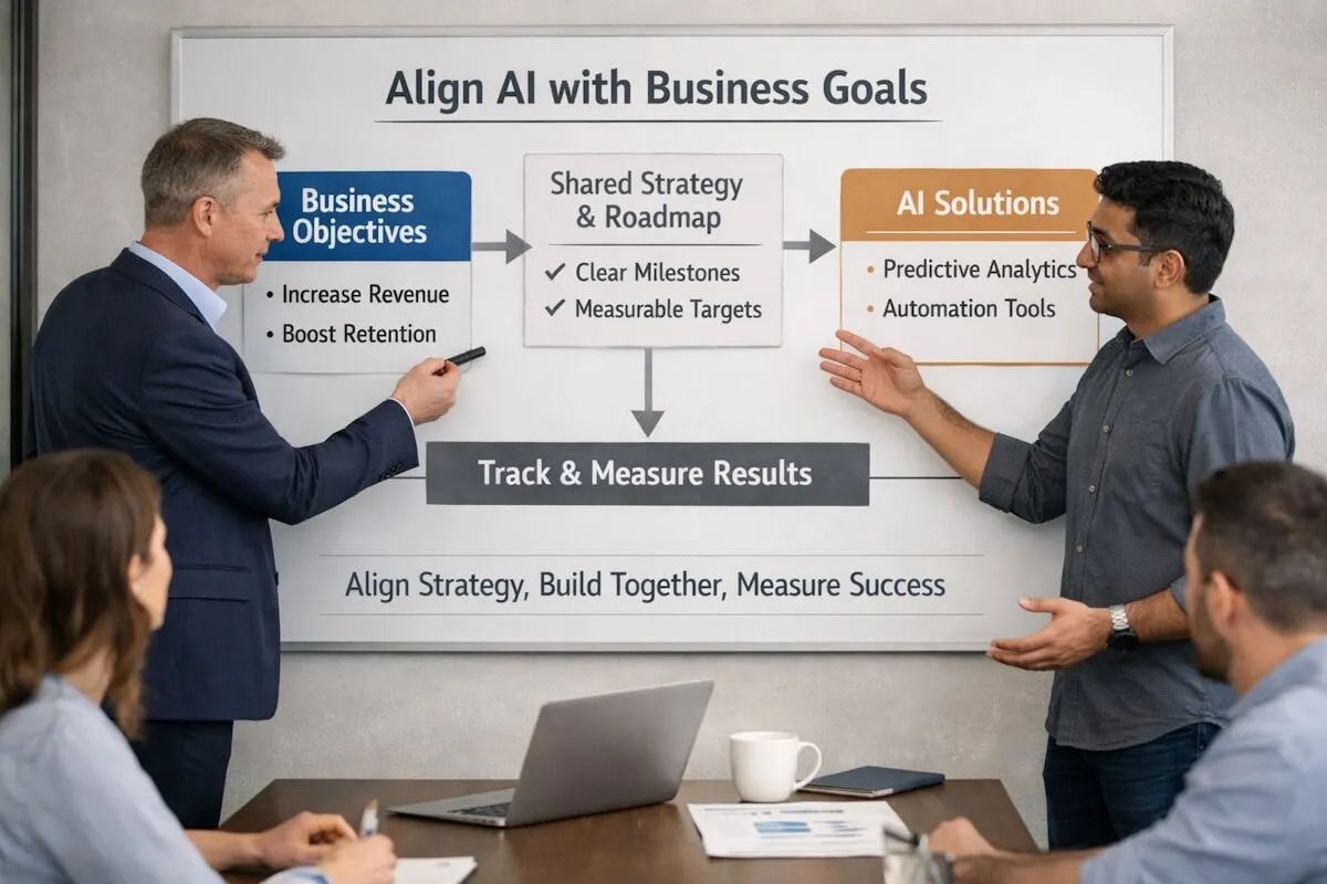 How CEOs and CTOs Can Align AI Initiatives with Business Goals