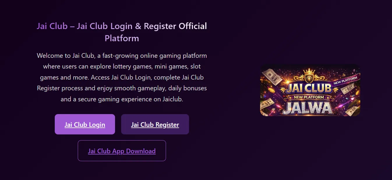 Jai Club – Jai Club Login & Register Official Platform
