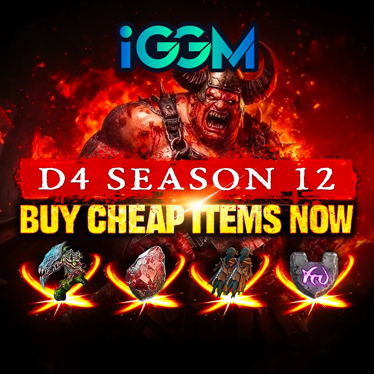 Buy cheap Diablo 4 items at IGGM.com during Season 12