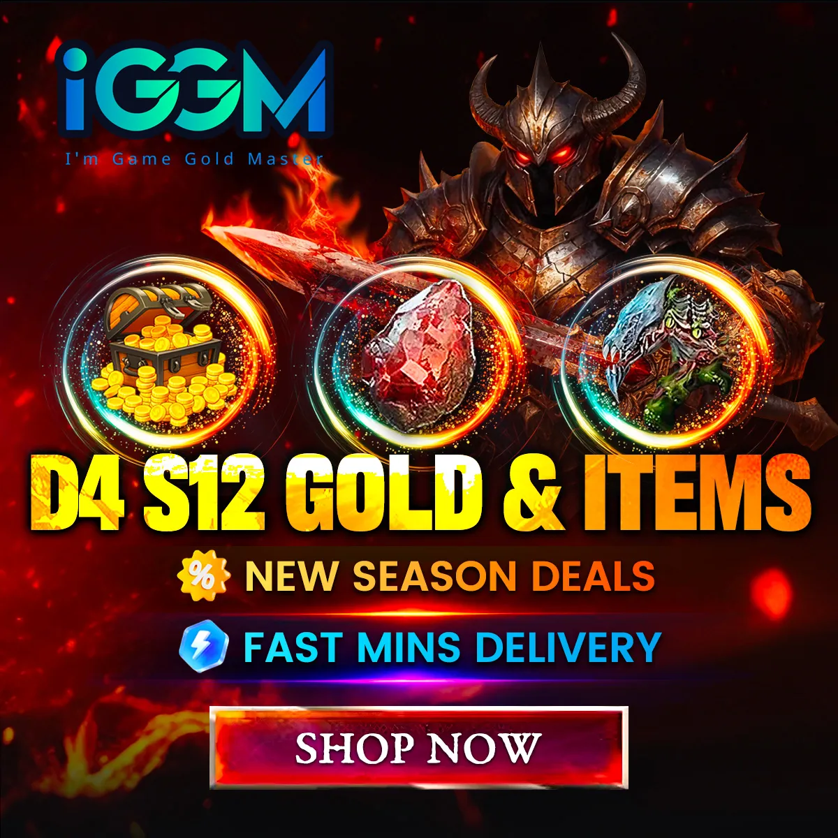 Buy Diablo 4 Season 12 Gold and Items at IGGM.com
