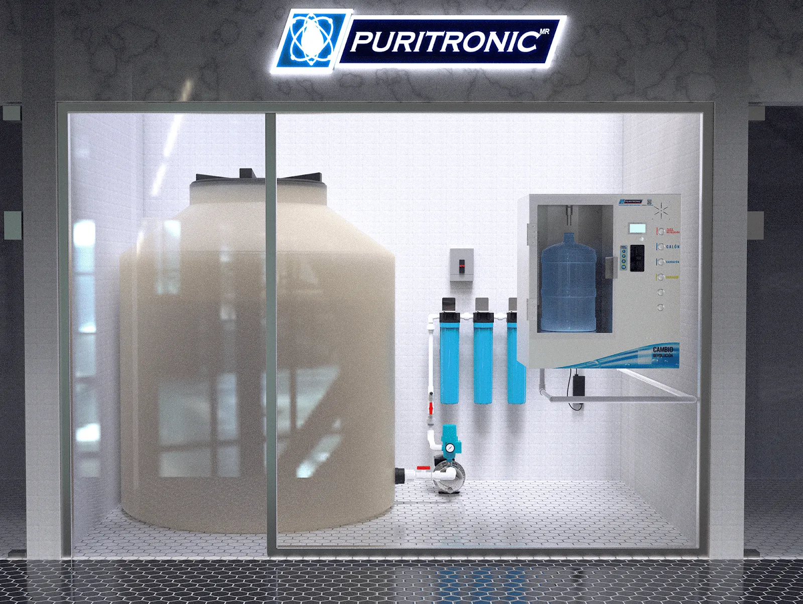 Purificadora de agua - despacho automático 24hrs - Puritronic®