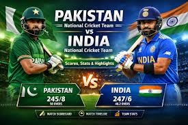Pakistan vs India Match Scorecard Full Highlights Pakistan vs India Match Scorecard Full Highlights