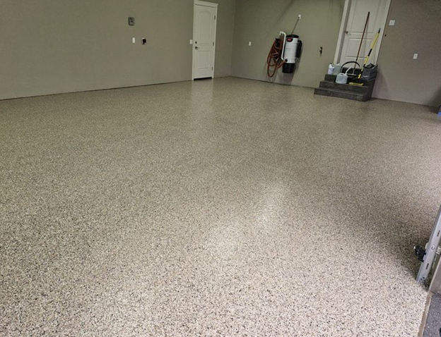Practical manner epoxy flooring Salem and La Pine, Oregon, flooring options