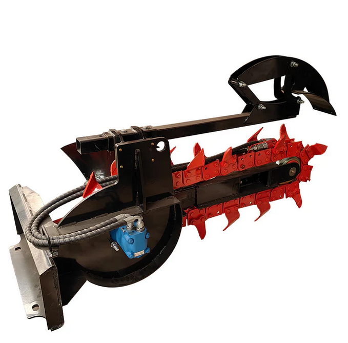Skid Steer Hydraulic Trencher for Precise Digging