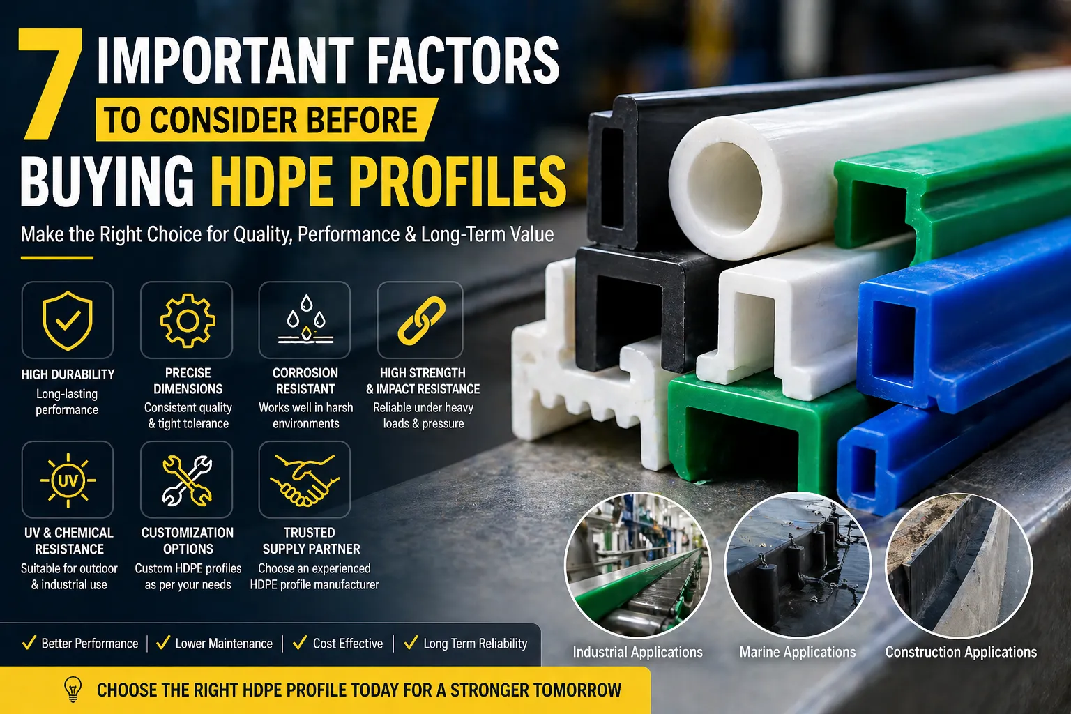 7 Important Factors to Consider Before Buying HDPE Profiles