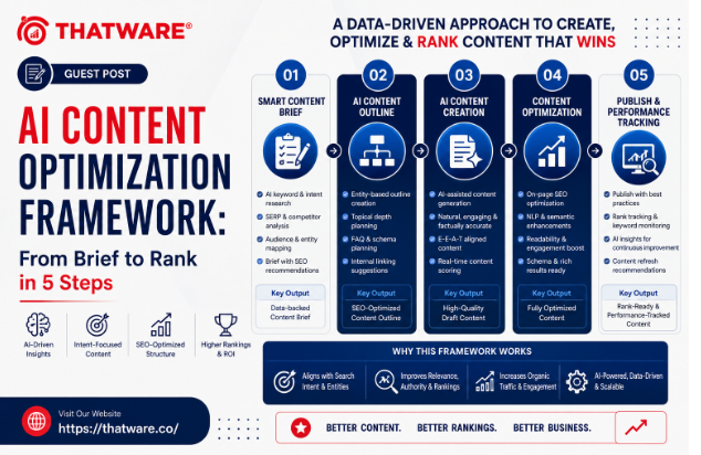 AI Content Optimization Framework: From Brief to Rank in 5 Steps AI Content Optimization Framework: From Brief to Rank in 5 Steps