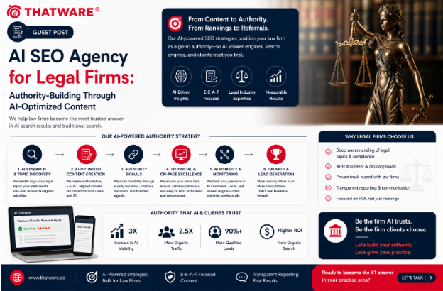 AI SEO Agency for Legal Firms: Authority-Building Through AI-Optimized Content AI SEO Agency for Legal Firms: Authority-Building Through AI-Optimized Content