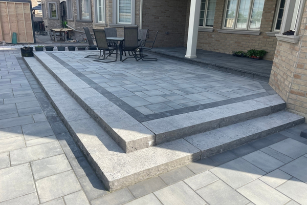 What a Matching Driveway and Patio Interlocking Improves Curb Appeal What a Matching Driveway and Patio Interlocking Improves Curb Appeal