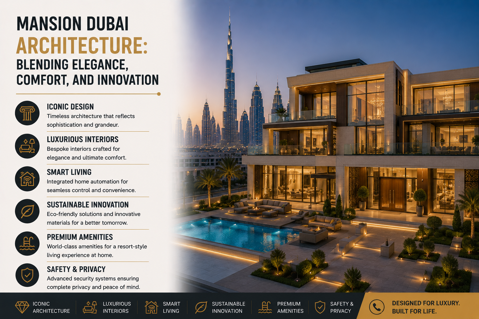 Mansion Dubai Architecture: Blending Elegance, Comfort, and Innovation Mansion Dubai Architecture: Blending Elegance, Comfort, and Innovation
