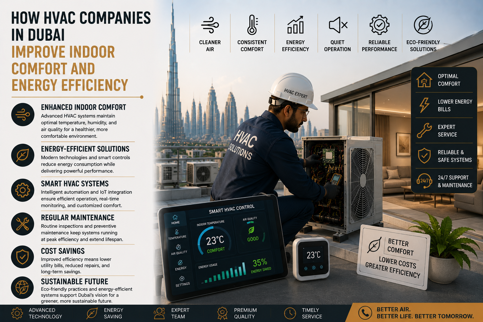 How HVAC Companies in Dubai Improve Indoor Comfort and Energy Efficiency