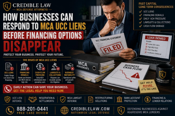 How Businesses Can Respond to MCA UCC Liens Before Financing Options Disappear