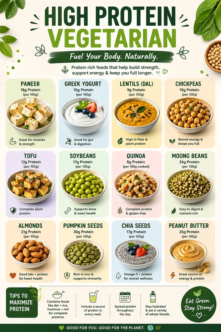 Best Vegetarian Protein Foods You Should Eat for a Healthy Lifestyle