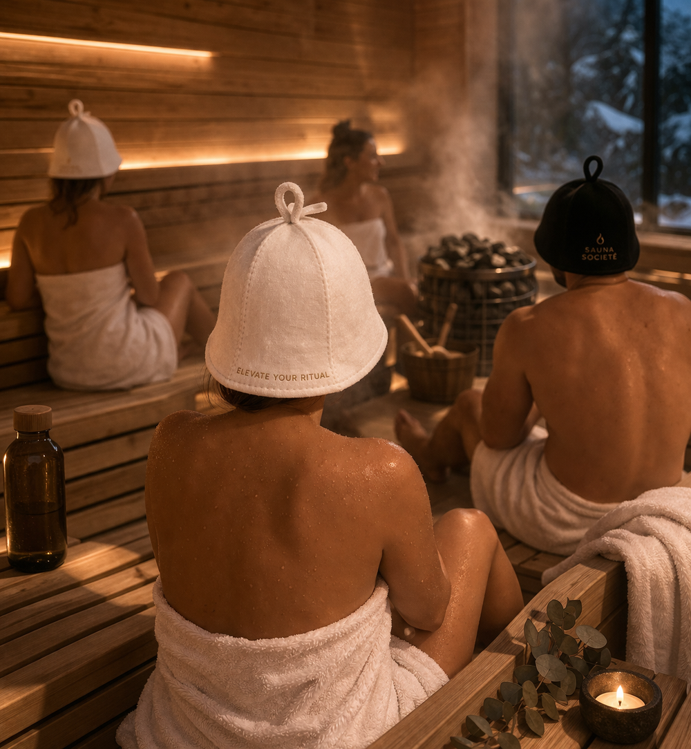 Designer sauna hats guide luxury use
