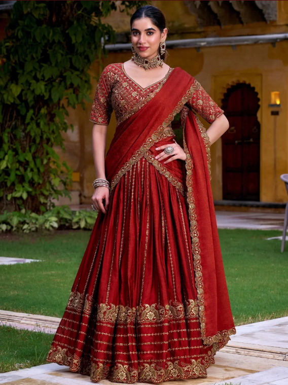 Red Lehenga Choli Inspiration for Brides Searching for a Red Bridal Lehenga