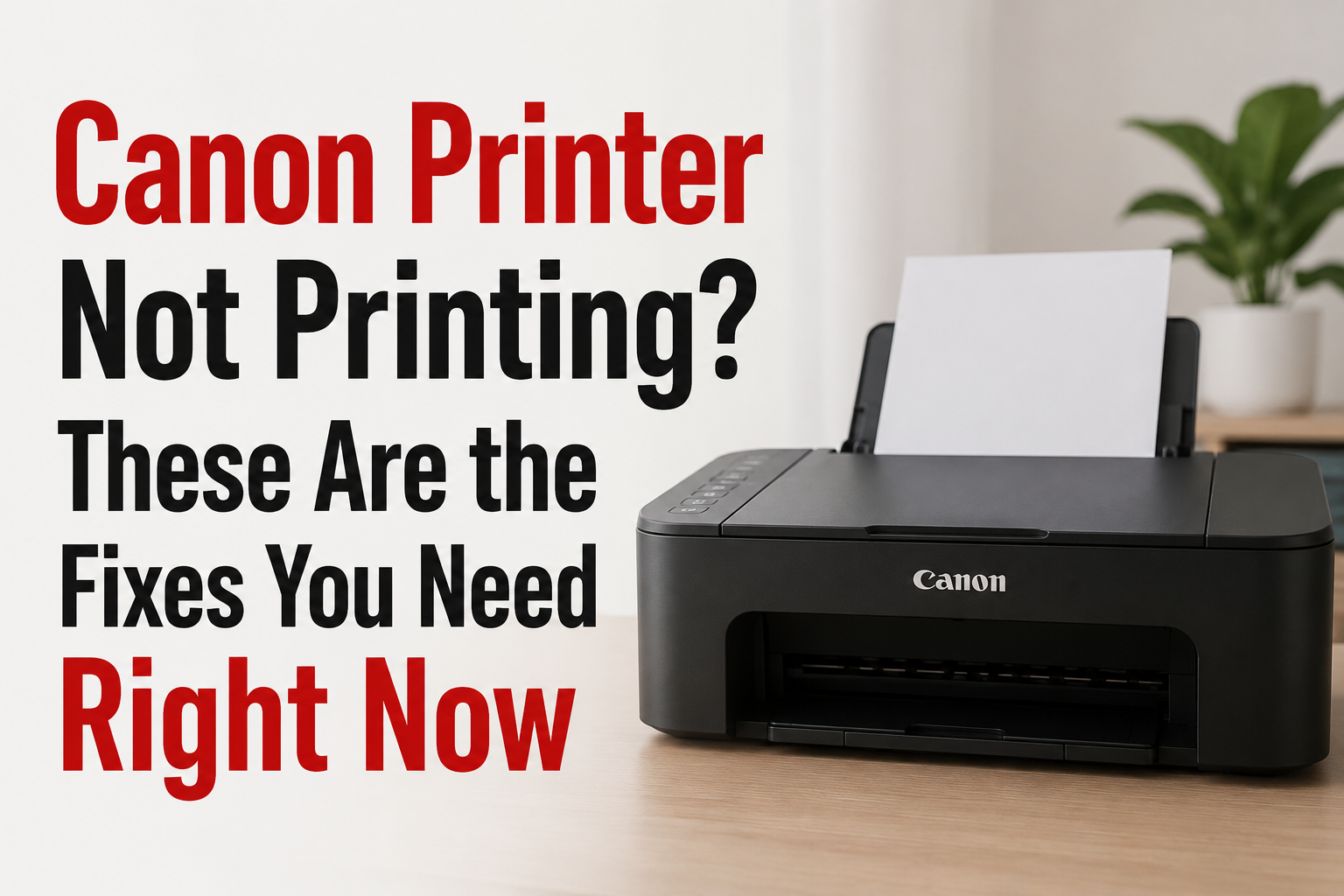 Canon Printer Not Printing? These Are the Fixes You Need Right Now