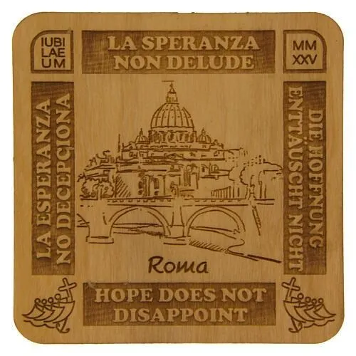 Holyart Rome Jubilee 2025 Magnet 7x7 cm by the Poor Clares Albano Laziale Monastery