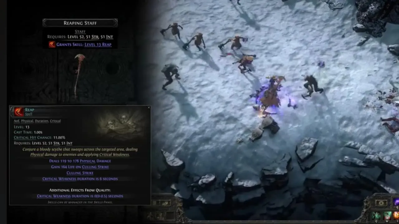 POE 2 Reaping Staff