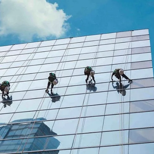 Commercial Facade Cleaning Services - Eco-Friendly Detergents, 24/7 Availability | Certified Professionals, Water-Fed Pole System, Rope Access, Timely Execution, Trouble-Free Management - Eco-friendly Detergents, 24/7 Availability | Certified ...