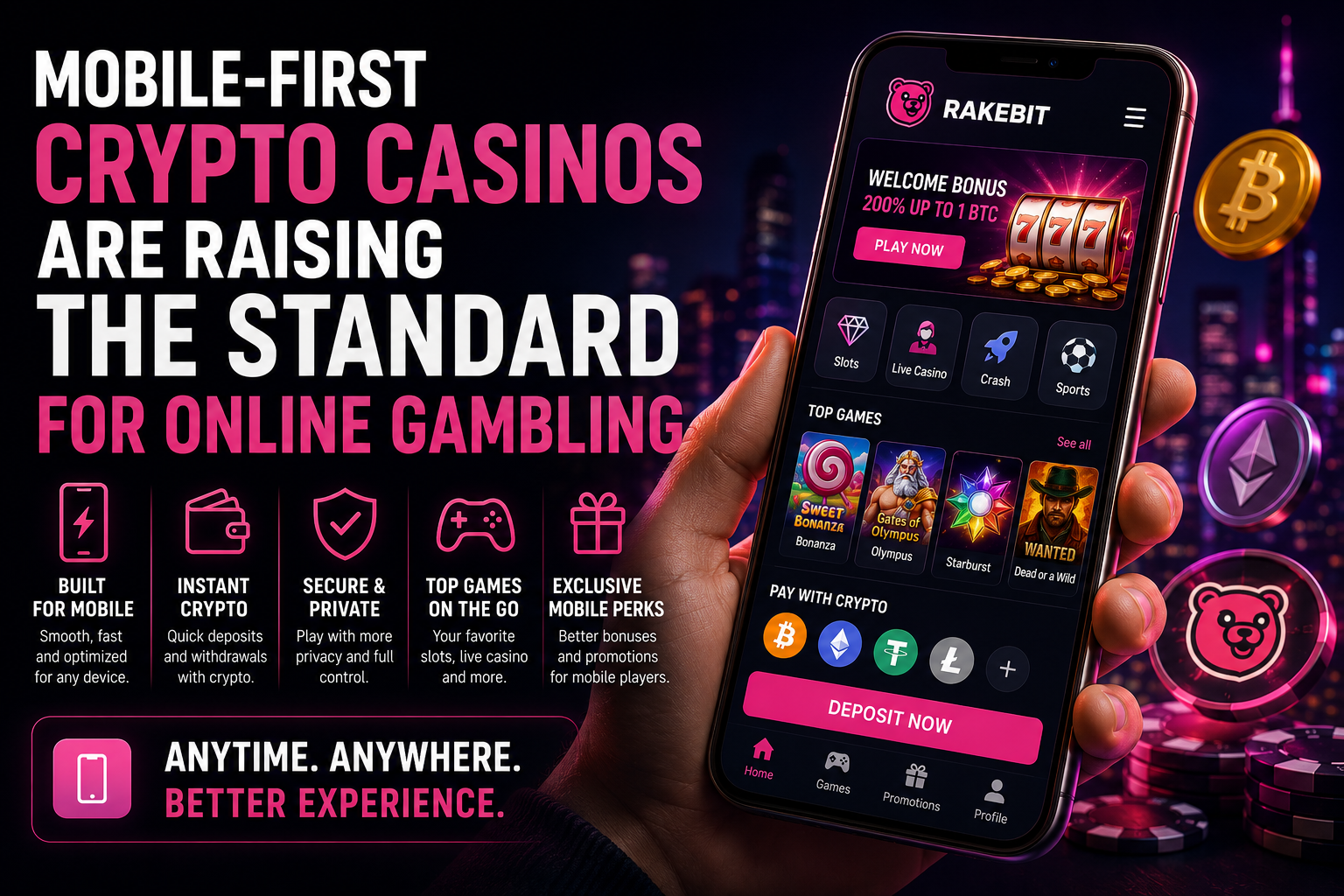 Mobile-First Crypto Casinos Are Raising the Standard for Online Gambling