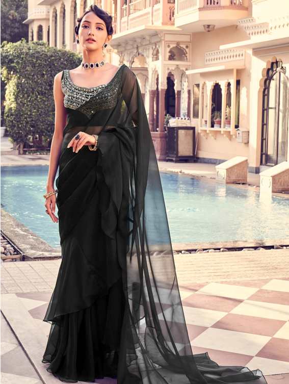 Black Saree for Party or Black Saree: Which One Makes a Better Fashion Statement? Black Saree for Party or Black Saree: Which One Makes a Better Fashion Statement?