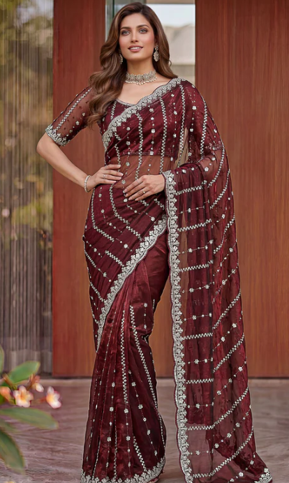 How to Choose the Perfect Maroon Saree for Every Special Occasion