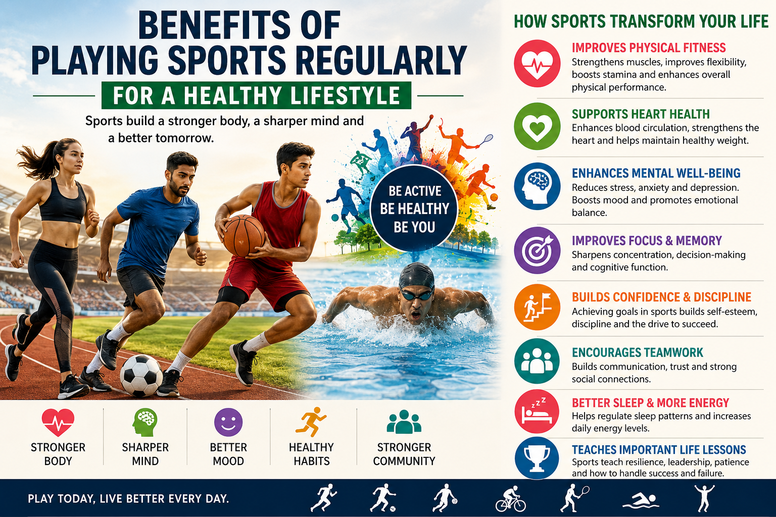 Benefits of Playing Sports Regularly for a Healthy Lifestyle