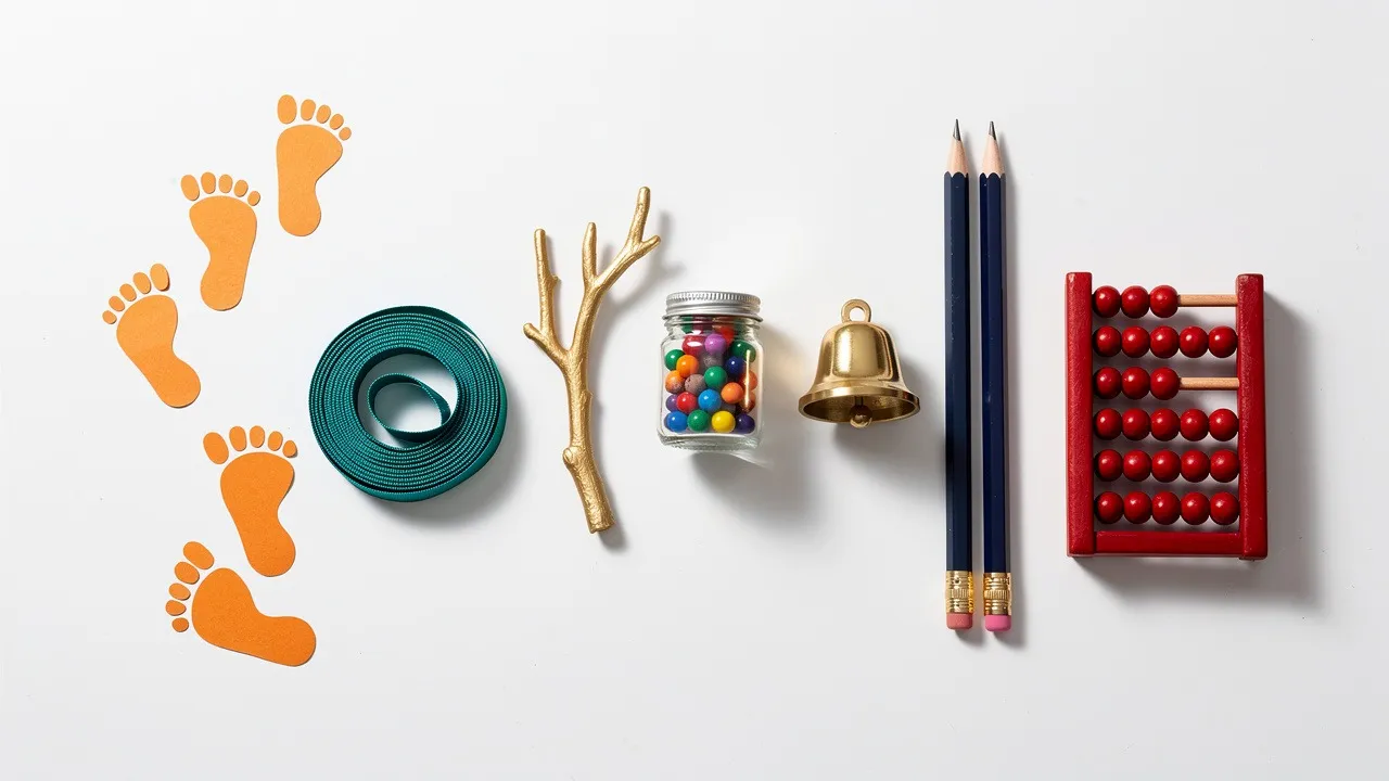 Visual metaphors representing the seven core programming concepts