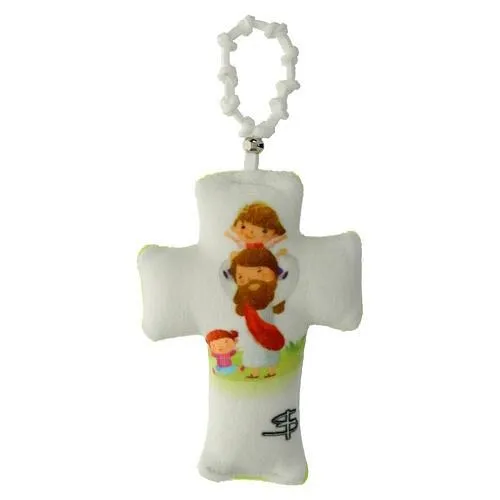 Holyart Decade rosary with Jesus with Children fabric cross, 10x5 cm 