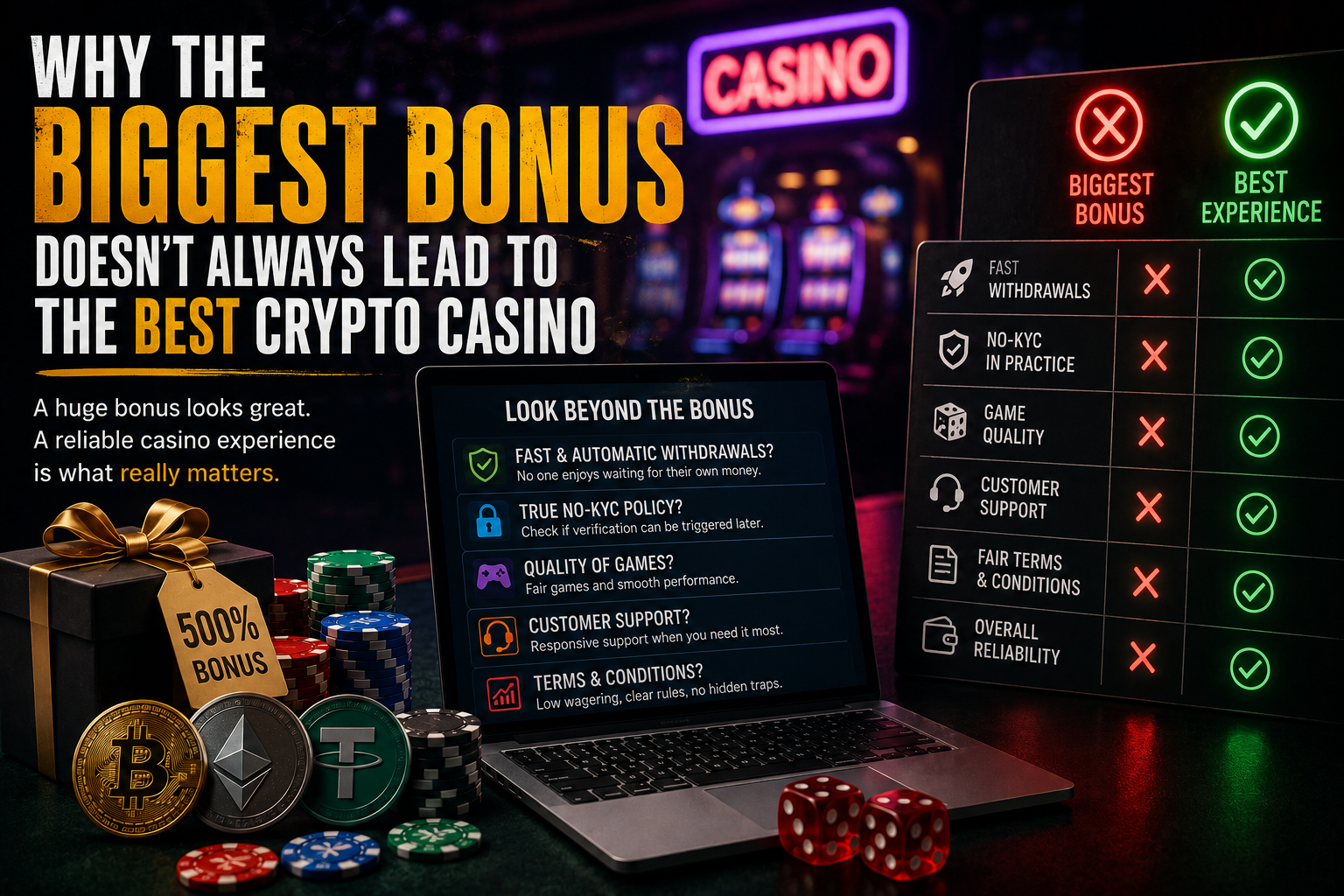 Why the Biggest Bonus Doesn’t Always Lead to the Best Crypto Casino Why the Biggest Bonus Doesn’t Always Lead to the Best Crypto Casino