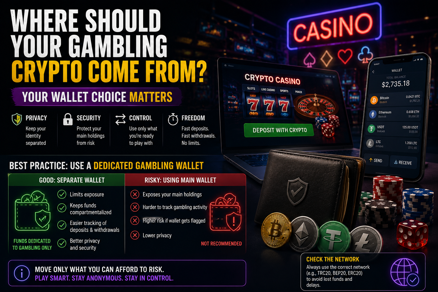Where Should Your Gambling Crypto Come From? Your Wallet Choice Matters